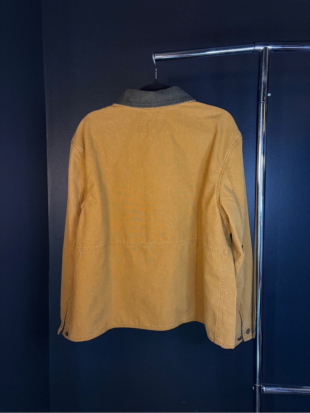 L.L. Bean Mustard Brown Utility Jacket with Dark Contrast Collar - Picture 4 of 4